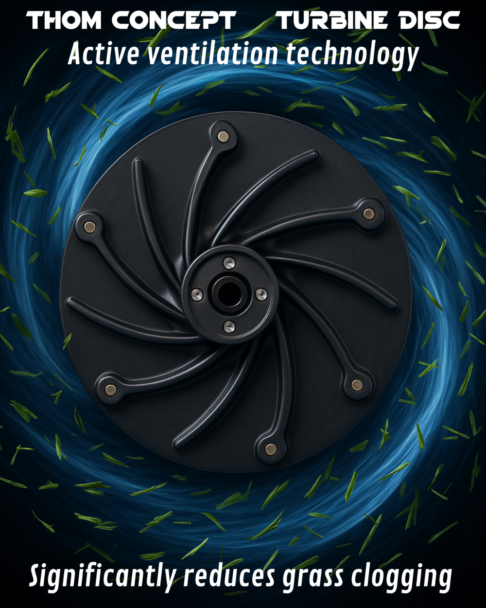 Technologie de ventilation active pour limiter les bourrages d’herbe