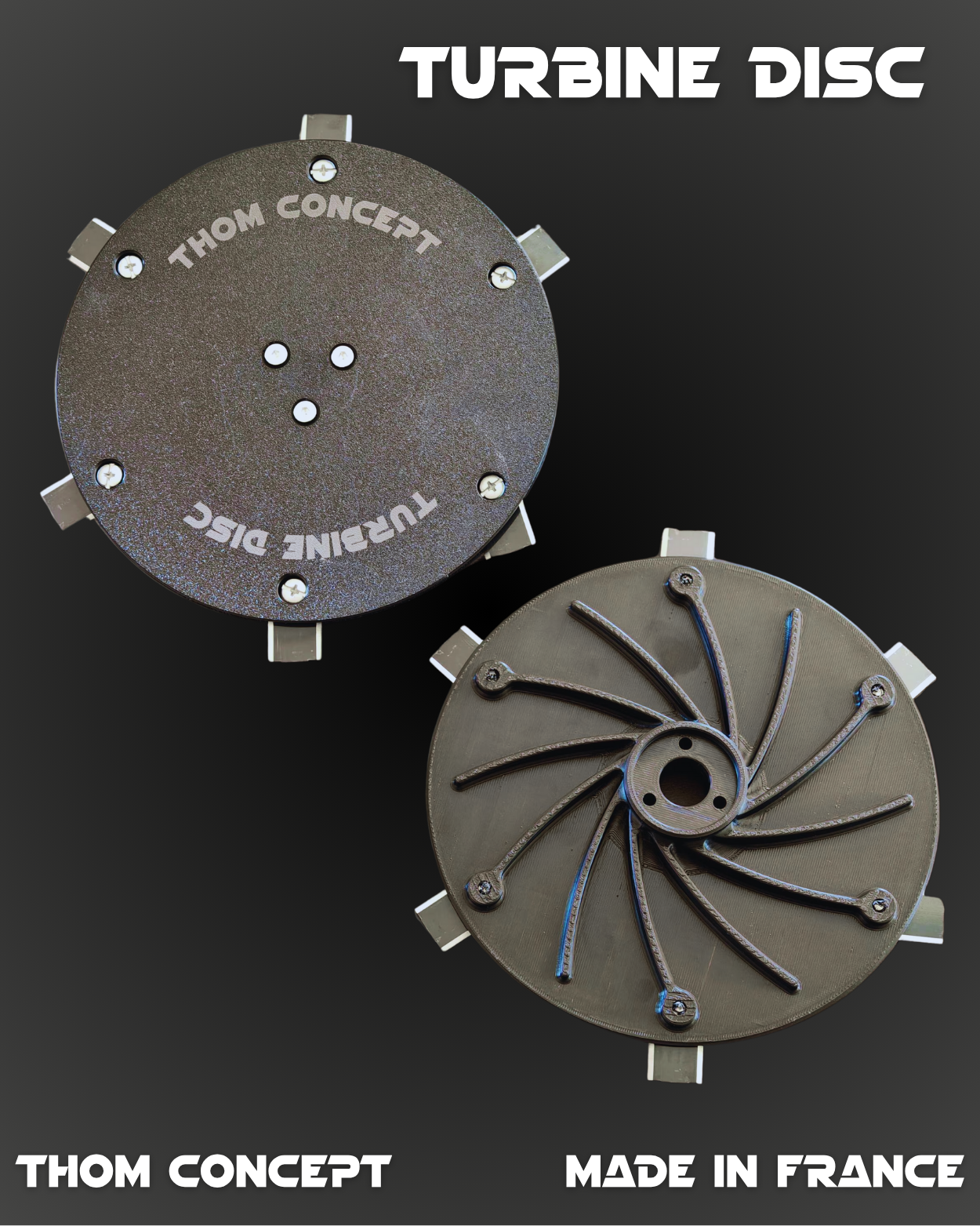 Disques turbine Thom Concept finition brute renforcée made in France