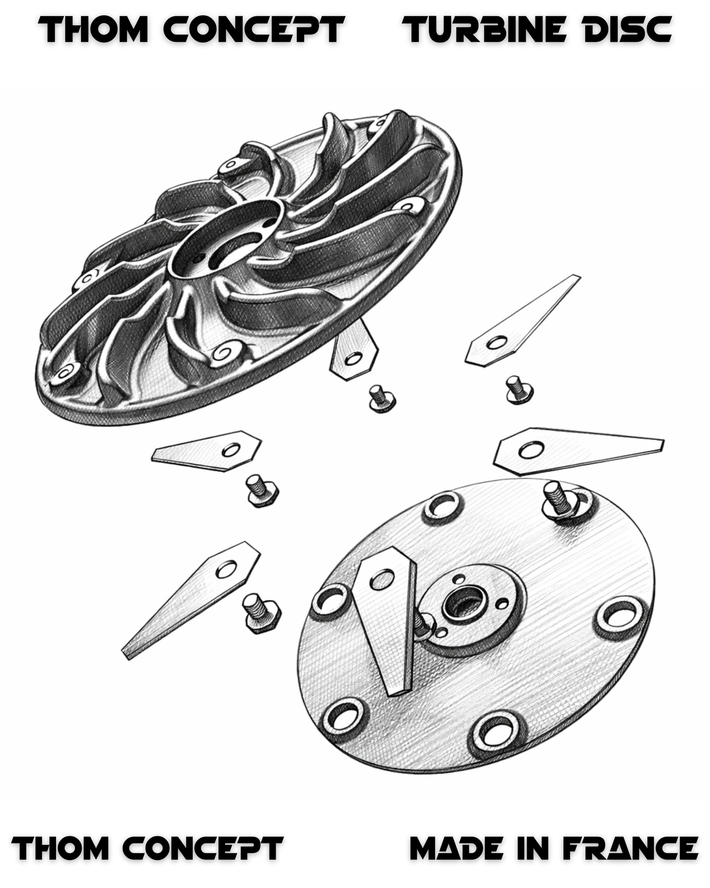 Disques de coupe Turbine V2 LUBA 2 et 3 – Plateaux de coupe anti-bourrage avec couvre-plateaux renforcés