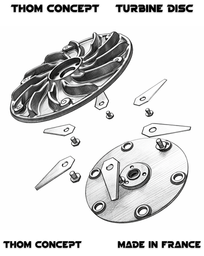 Disques de coupe Turbine V2 LUBA 2 et 3 – Plateaux de coupe anti-bourrage avec couvre-plateaux renforcés